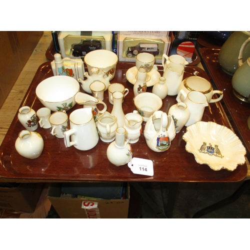 114 - Collection of MacIntyre Crested China etc