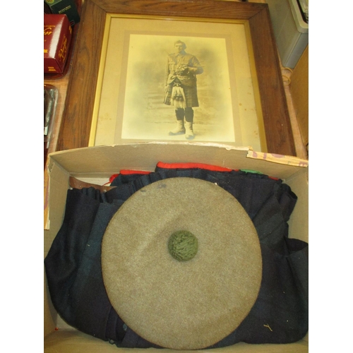 129 - Vintage Photograph of a Scottish Soldier, Kilt and Hat