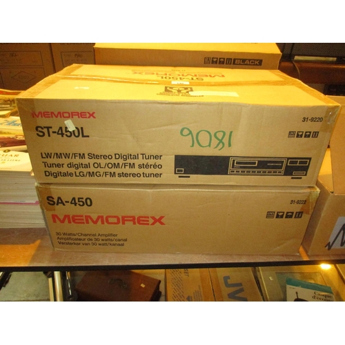 148 - Memorex ST-450L Stereo Digital Tuner and SA-450 Amplifier