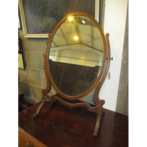 169 - Inlaid Mahogany Toilet Mirror