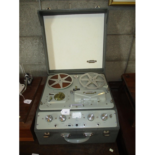 187 - Ferrograph Series Five Reel to Reel Player