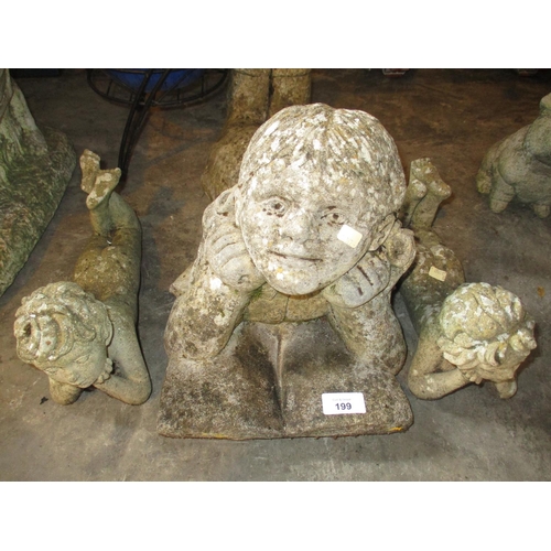 199 - Three Garden Figures of Children