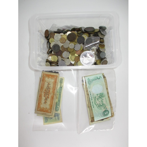 426 - Tub of Coins and Banknotes