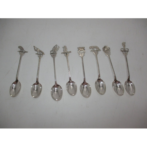 440 - Eight Middle Eastern White Metal Teaspoons