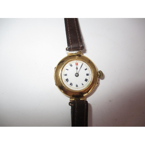 503 - Ladies 18ct Gold Watch