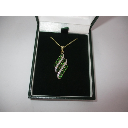 544 - Diopside Pendant with Chain