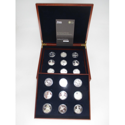 Royal Mint The History of The RAF Silver Proof Coin Collection No. 0032 (18 coins)