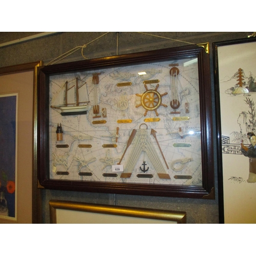 639 - Framed Sailing Panel