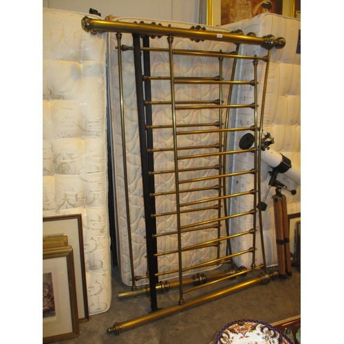 647 - Victorian Style Brass 6ft Bedstead