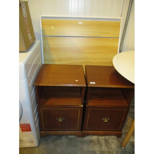 662 - Pair of Bedside Cabinets and Folding Desk