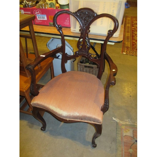 706 - Late Victorian Mahogany Occasional Arm Chair