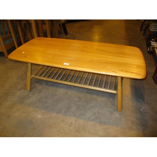 719 - Ercol Blonde Elm Coffee Table, 104x50cm