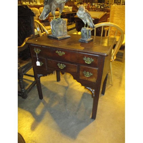 737 - Mahogany 4 Drawer Lowboy, 77x50cm