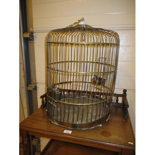 742 - Brass Parrot Cage