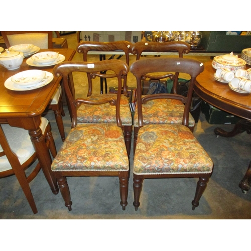 753 - Set of 4 Victorian Mahogany Chairs