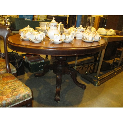 754 - Victorian Mahogany Tilt Top Breakfast Table