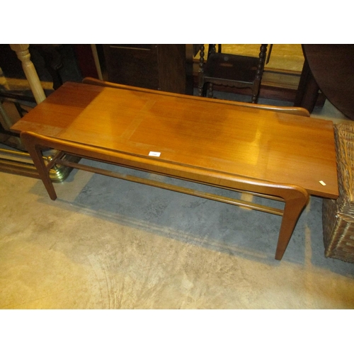 758 - Mid 20th Century Teak Coffee Table, 122x48cm