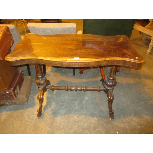 770 - Victorian Rosewood Shaped Top Occasional Table, 105x53cm