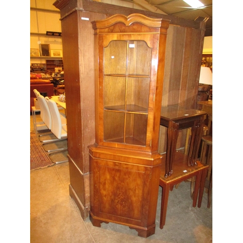 783 - Yew Wood Corner Cabinet