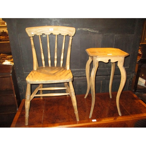 800 - Victorian Kitchen Chair and a Small Table