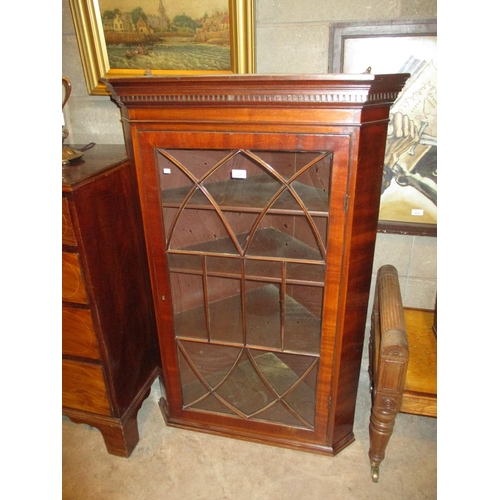 824 - George III Mahogany Corner Cabinet