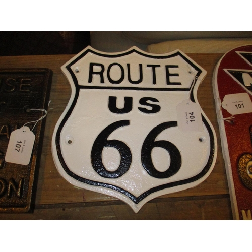 104 - Route 66 Plaque