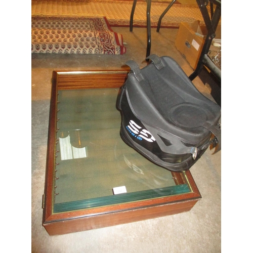 137 - Model Vehicle Display Case and a Motorcycle Bag