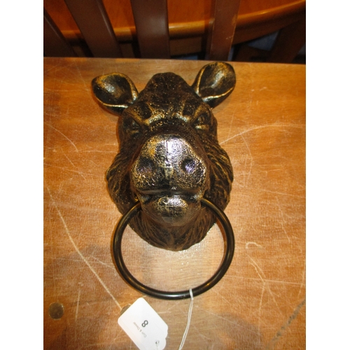 8 - Boar Head with Metal Ring