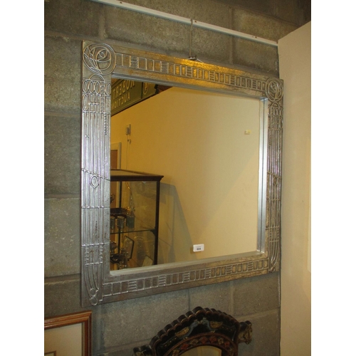 604 - Rennie Mackintosh Style Wall Mirror, 70x70cm