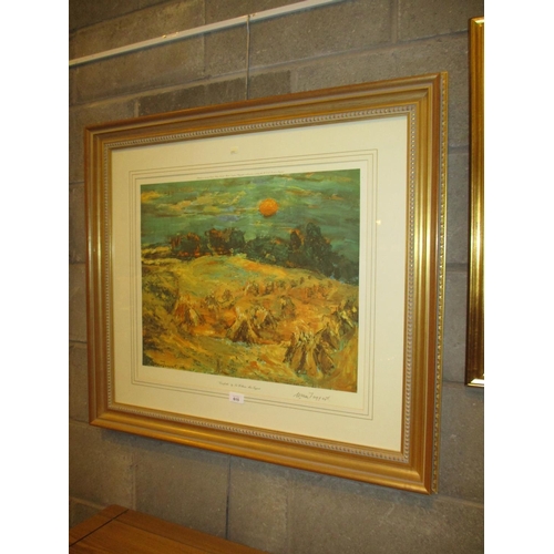 615 - William McTaggart, Signed Print, Cornfields