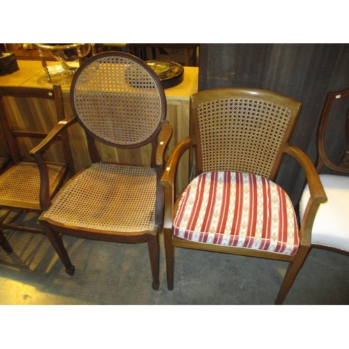 663 - Two Bergere Occasional Chairs