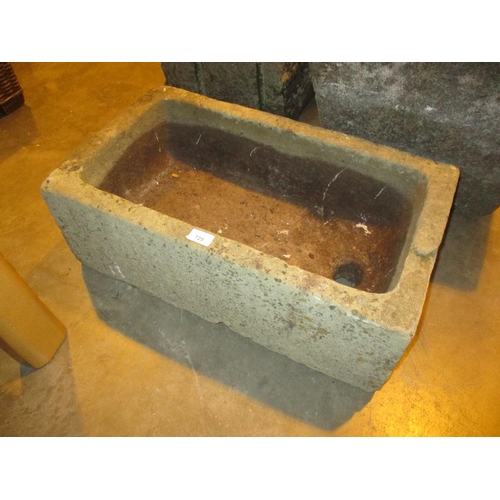 725 - Stone Planter, 66x37cm