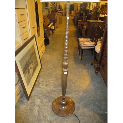 762 - Turned Pillar Standard Lamp