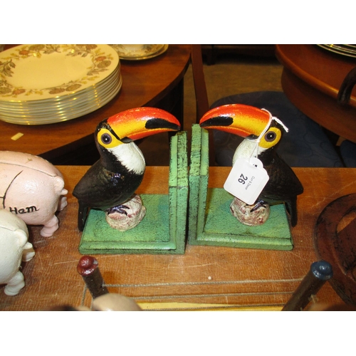 26 - Toucan Bookends