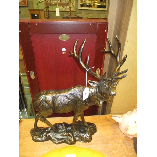 65 - Stag on Metal Base