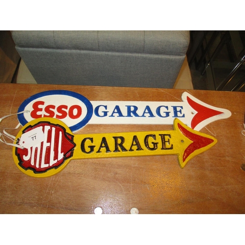 77 - Esso and Shell Arrow Signs