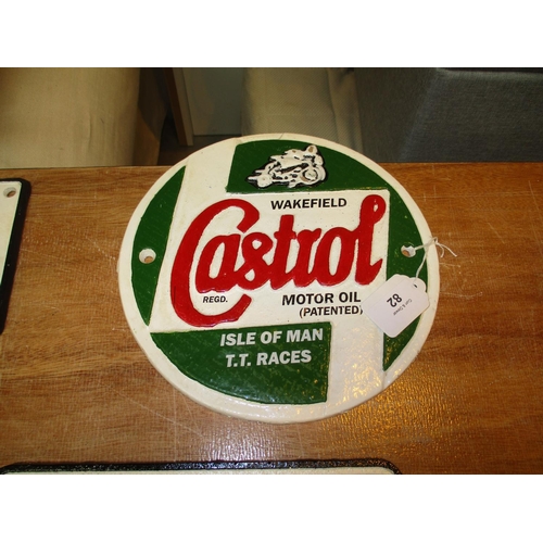 82 - Castrol TT Plaque