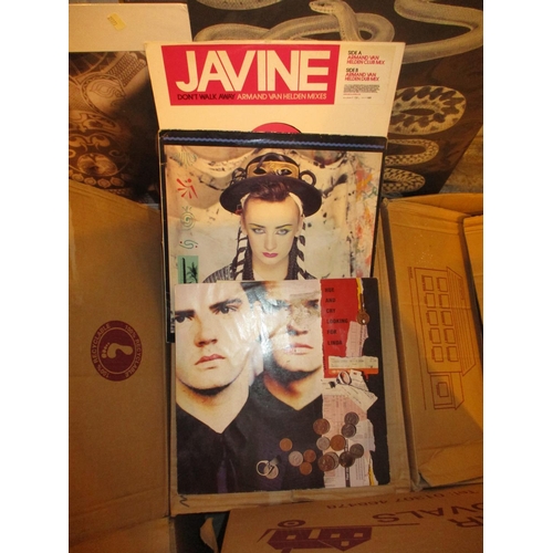 106 - Box of Records including Javine, Hue & Cry, Culture Club