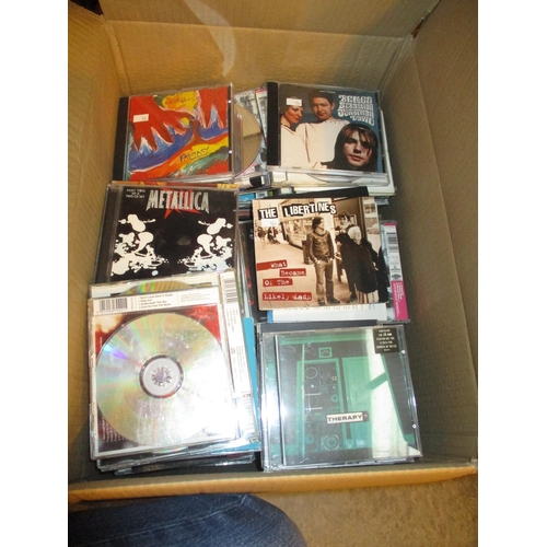 126 - Box of CDs including Metallica, Levellers, The Libertines