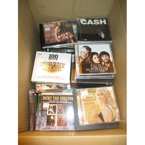 141 - Box of CDs including Lady Antebellum, Carrie Underwood, Johnny Cash