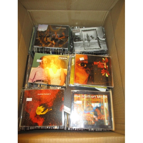 142 - Box of CD Singles including Oasis, Ocean Colour Scene, New Order