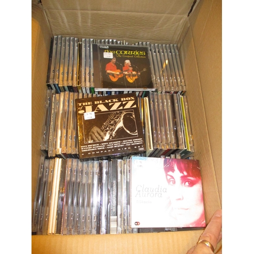 143 - Box of CDs including Jazz, Folk, World Music