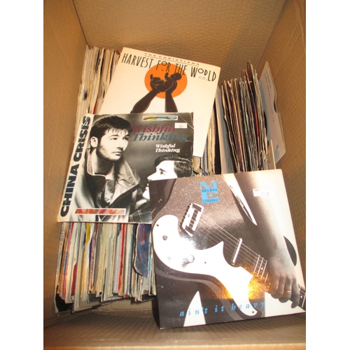 163 - Box of 45s including The Christians, China Crisis, Melissa Etheridge