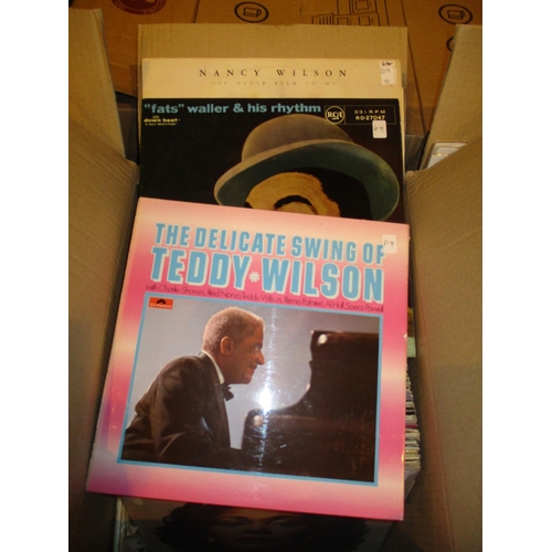 176 - Box of Jazz Records etc including Teddy Wilson, Fats Walker, Nancy Wilson