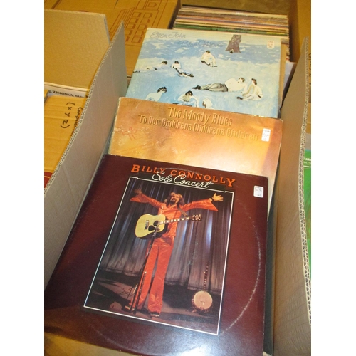 181 - Box of Records including Billy Connolly, The Moody Blues, Elton John