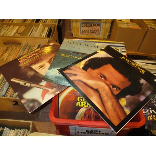 41 - Box of LPs including Julio Iglesias, Mantovani, James Galway