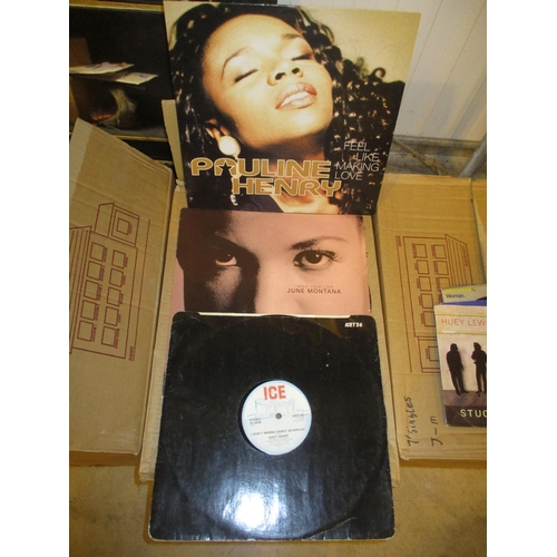 96 - Box of Records including Eddy Grant, June Montana, Pauline Henry