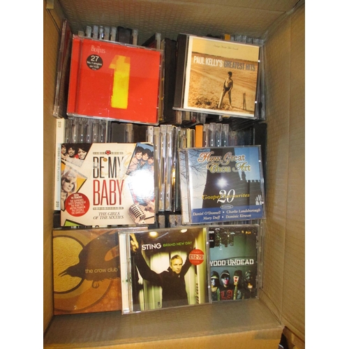 280 - Box of CDs including Sting, Beatles, Compilations