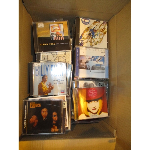 281 - Box of CDs including Free, Elton John, Cindi Lauper