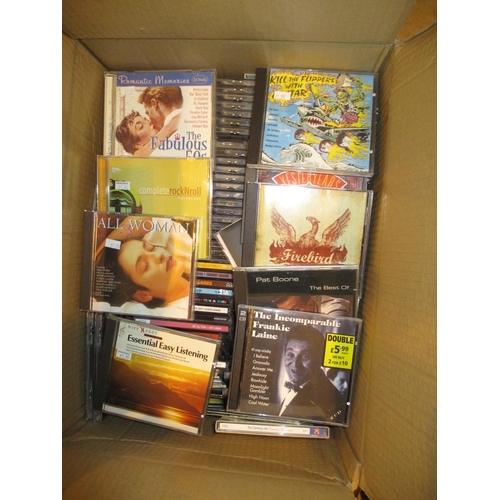 282 - Box of CDs including Pat Boone, Frankie Laine, Compilations